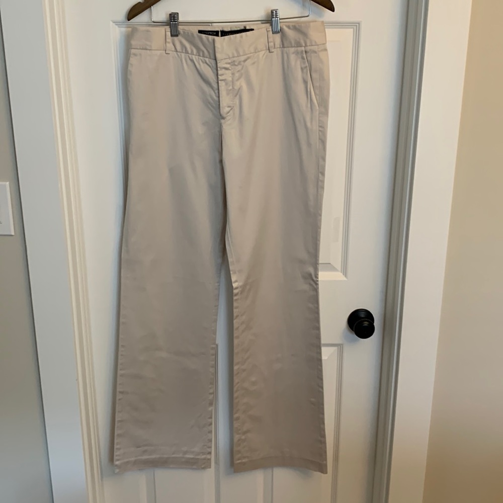 Beige Fabrizio Gianni Straight Leg Trousers